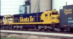 Santa Fe 9520 passes on this freight
